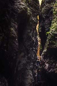 Dungeon on ferrata Kysel Slovakia Paradise