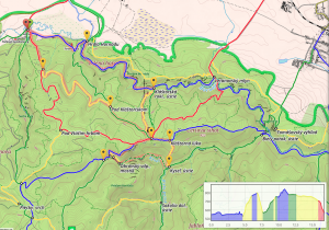 Hike map of Slovak Paradise